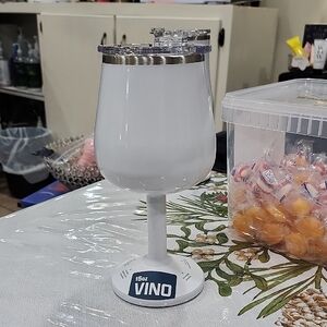 ORCA VINO 15oz WHITE STAINLESS STEEL WINE TUMBLER